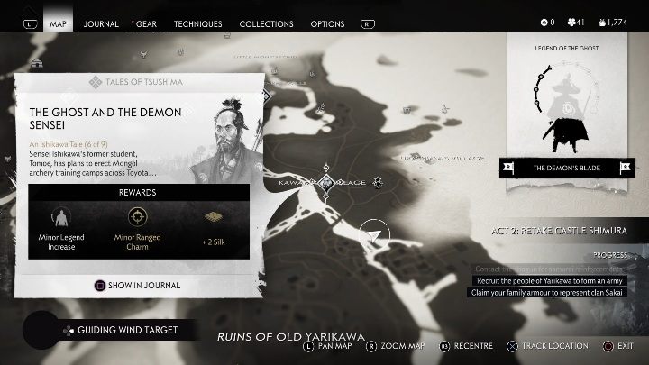 Jak odblokować: Ukończenie misji głównej - Duchy przeszłości i misji pobocznej - Sny o Podboju - Ghost of Tsushima: Duch i Demoniczny Sensei solucja - Ghost of Tsushima - poradnik do gry