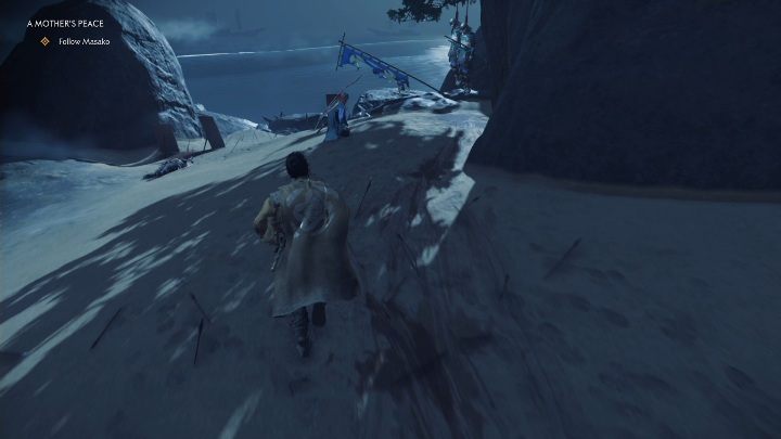 Twoim kolejnym zadaniem jest przeszukanie plaży - Ghost of Tsushima: Matczyny spokój (A Mothers Peace) solucja - Ghost of Tsushima - poradnik do gry