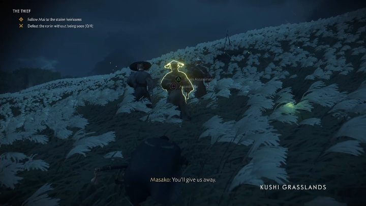 Po rozmowie z Masako udasz się z nią na łąkę - Ghost of Tsushima: Złodziejka solucja - Ghost of Tsushima - poradnik do gry