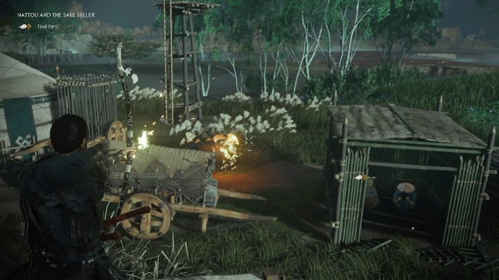 Po wyeliminowaniu wszystkich wrogów odnajdź swoich towarzyszy - Ghost of Tsushima: Nattou i sprzedawca Sake solucja - Ghost of Tsushima - poradnik do gry