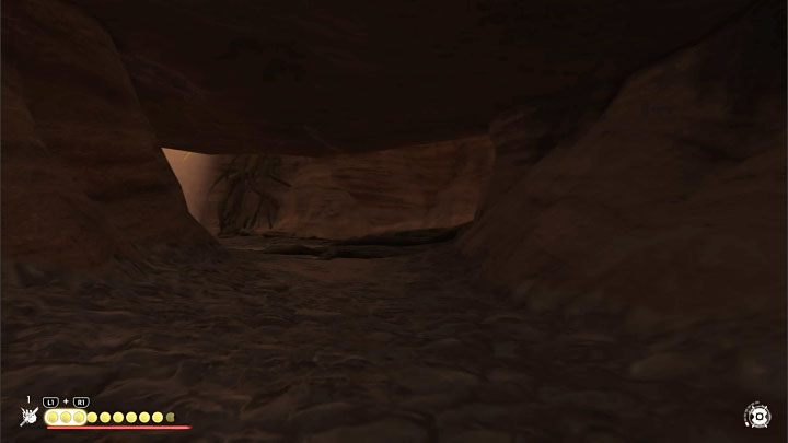 Na lewo od miejsca pozyskania zestawu mieczy znajduje się kolejna dziura nadająca się do przeciśnięcia przez nią - Ghost of Tsushima Iki Island: Kapliczka Nakajima (Nakajima Shrine) - Ghost of Tsushima - poradnik do gry