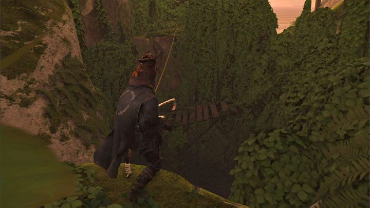 Dotrzyjcie maksymalnie w prawo gdzie można opuścić się na skalną półkę - Ghost of Tsushima Iki Island: Kapliczka Nakajima (Nakajima Shrine) - Ghost of Tsushima - poradnik do gry