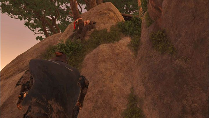 Dokładnie nad Wami znajduje się nowy interaktywny zaczep, którego można chwycić się z pomocą liny z hakiem - Ghost of Tsushima Iki Island: Kapliczka Nakajima (Nakajima Shrine) - Ghost of Tsushima - poradnik do gry