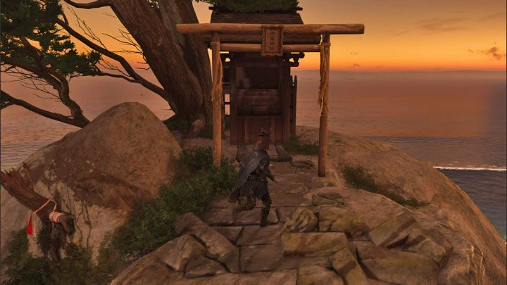 Po wdrapaniu się na nową półkę znajdziecie się obok kapliczki - Ghost of Tsushima Iki Island: Kapliczka Nakajima (Nakajima Shrine) - Ghost of Tsushima - poradnik do gry
