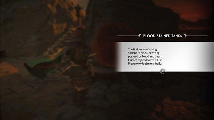 U podstawy posągu znajdziecie zwój - zawiera on słowną podpowiedź do rozwiązania zagadki - Ghost of Tsushima Iki Island: Zakrwawiona Kapliczka (Blood-Stained Shrine) - Ghost of Tsushima - poradnik do gry