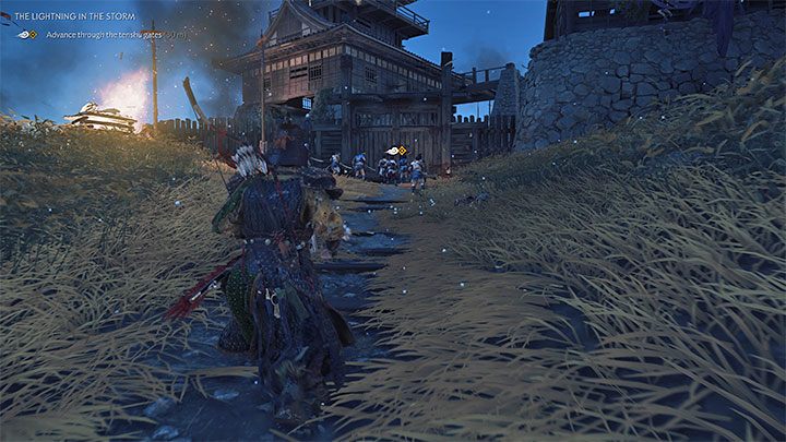 Musicie kierować się w stronę kolejnej większej bramy w forcie - Ghost of Tsushima Iki Island: Jak błyskawica - solucja, opis przejścia - Ghost of Tsushima - poradnik do gry