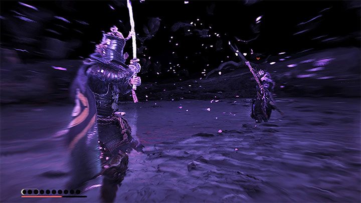 Pierwsza faza walki zakończy się załączeniem halucynacji, w której pojawi się ojciec głównego bohatera - Ghost of Tsushima Iki Island: Błogosławieństwo śmierci - solucja, opis przejścia - Ghost of Tsushima - poradnik do gry