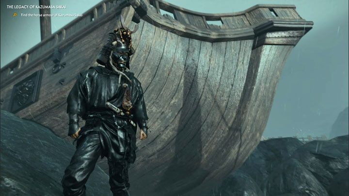 Rozpocznijcie w pobliżu pokazanego na obrazkach większego wraku statku - Ghost of Tsushima Iki Island: Dziedzictwo Kazumasy Sakaia - opis przejścia - Ghost of Tsushima - poradnik do gry