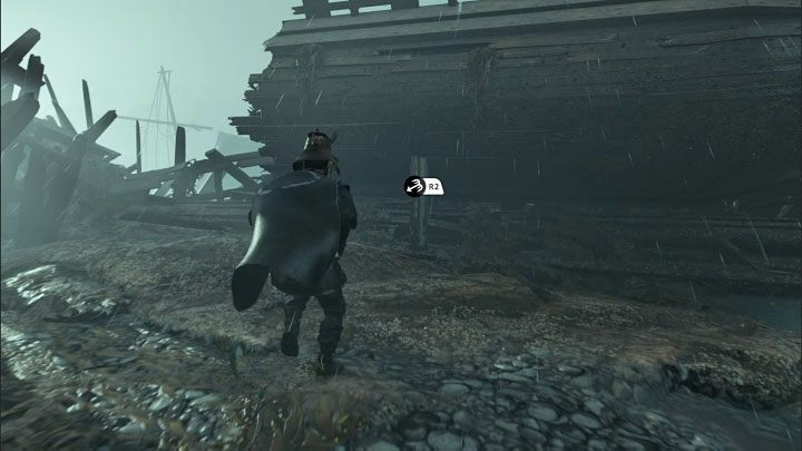 Traficie do większego obszaru i zainteresujcie się najpierw wrakiem po lewej stronie - Ghost of Tsushima Iki Island: Dziedzictwo Kazumasy Sakaia - opis przejścia - Ghost of Tsushima - poradnik do gry