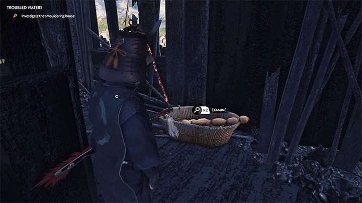 Wewnątrz zrujnowanej chatki rozejrzyjcie się za interaktywnymi obiektami świadczącymi o tym, że ktoś tu mieszkał - Ghost of Tsushima Iki Island: Niespokojne wody - solucja, opis przejścia - Ghost of Tsushima - poradnik do gry