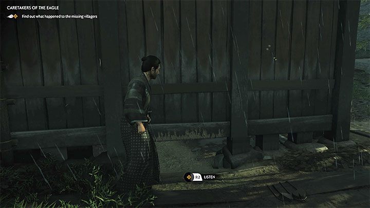 Udajcie się na prawo od miejsca, w którym wieśniak pilnuje wejścia do chatki - Ghost of Tsushima Iki Island: Opiekunowie Orlicy - solucja, opis przejścia - Ghost of Tsushima - poradnik do gry
