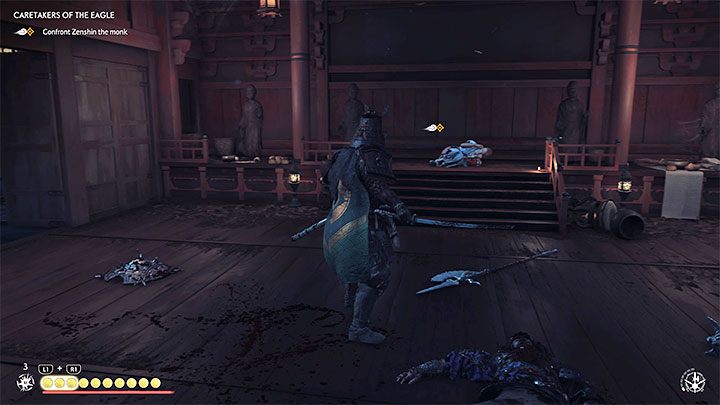 Nie musicie obawiać się żadnej walki, bo mnich nie stanowi dla Was żadnego zagrożenia - Ghost of Tsushima Iki Island: Opiekunowie Orlicy - solucja, opis przejścia - Ghost of Tsushima - poradnik do gry