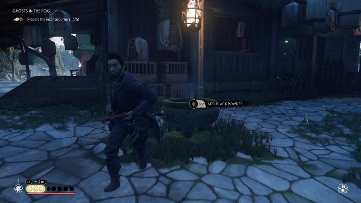 Po rozmowie z mnichem przygotuj pułapkę, a następnie poczekaj na Mongołów - Ghost of Tsushima: Duchy we mgle solucja - Ghost of Tsushima - poradnik do gry