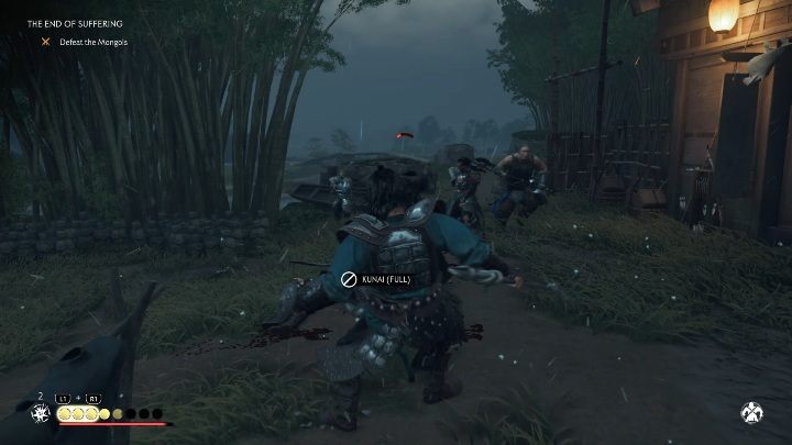 Twoim kolejnym zadaniem jest udanie się nad rzekę i uratowanie części mnichów - Ghost of Tsushima: Kres cierpienia solucja - Ghost of Tsushima - poradnik do gry