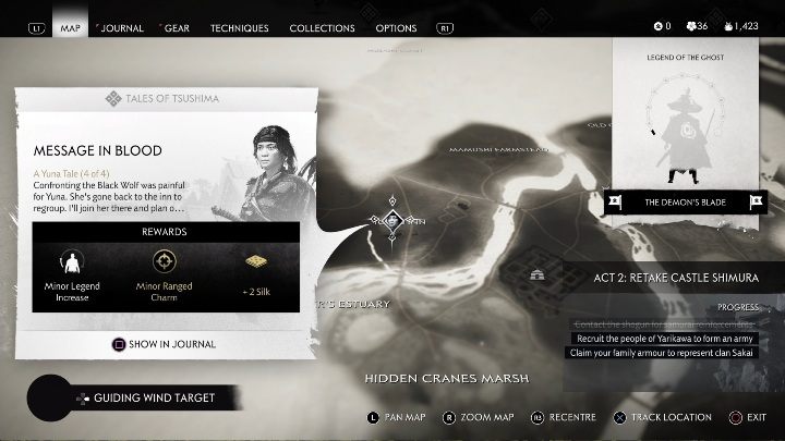Jak odblokować: Ukończyć misji pobocznej - Czarny wilk - Ghost of Tsushima: Krwawa wiadomość solucja - Ghost of Tsushima - poradnik do gry