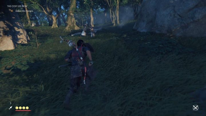 Gdy odkryjesz kto zaatakował handlarza napadną na Ciebie Mongołowie - Ghost of Tsushima: Cena żelaza (The Cost of Iron) solucja - Ghost of Tsushima - poradnik do gry