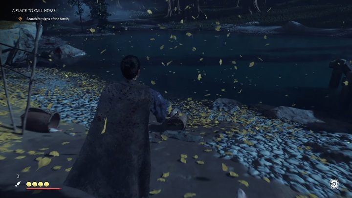 Po pokonaniu Mongołów przeszukaj teren wokół domu, a następnie przekaż mężczyźnie złe wieści - Ghost of Tsushima: Miejsce zwane domem (A Place to Call Home) solucja - Ghost of Tsushima - poradnik do gry