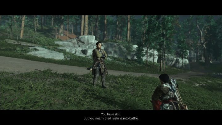 Po zabiciu wszystkich przeciwników porozmawiaj z kobietą - Ghost of Tsushima: Za Cuszimę (For Tsushima) solucja - Ghost of Tsushima - poradnik do gry