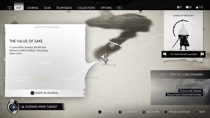 Jak odblokować: Rozmowa z kobietą w lokacji Staw Kil (Kils Pond) - Ghost of Tsushima: Wartość Sake (The Value of Sake) solucja - Ghost of Tsushima - poradnik do gry