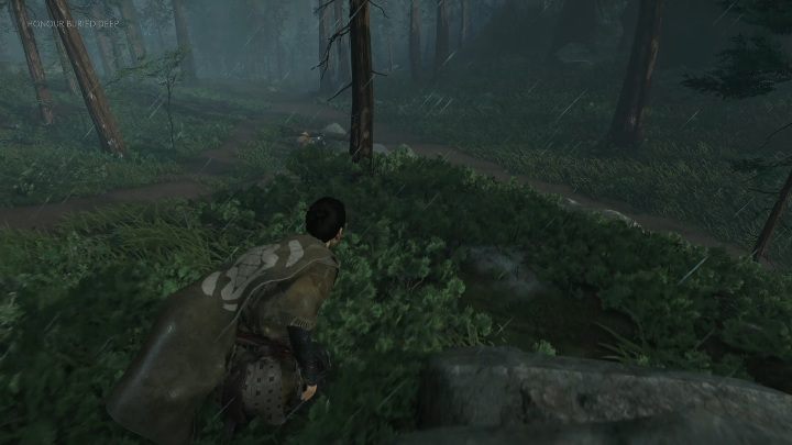 Gdy sprawdzisz wszystkie ślady w domu pojawią się mężczyźni - Ghost of Tsushima: Pogrzebany honor (Honour Buried Deep) solucja - Ghost of Tsushima - poradnik do gry