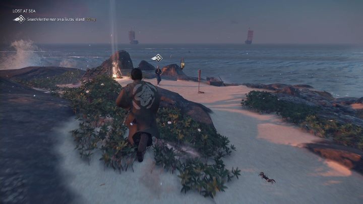 Na wyspie czeka na Ciebie mężczyzna - Ghost of Tsushima: Zaginiona na morzu (Lost at Sea) solucja - Ghost of Tsushima - poradnik do gry