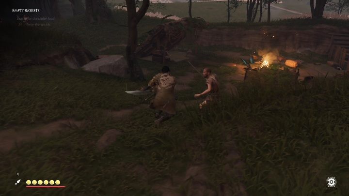 Tę misję rozpoczniesz od rozmowy z kobietą - Ghost of Tsushima: Puste kosze (Empty Basket) solucja - Ghost of Tsushima - poradnik do gry