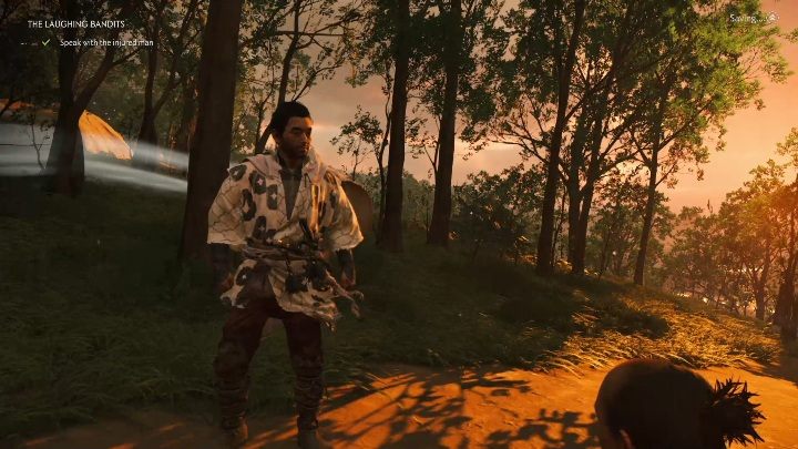 Po znalezieniu śladów udaj się ich tropem - Ghost of Tsushima: Śmiech bandytów (The Laughing Bandits) solucja - Ghost of Tsushima - poradnik do gry