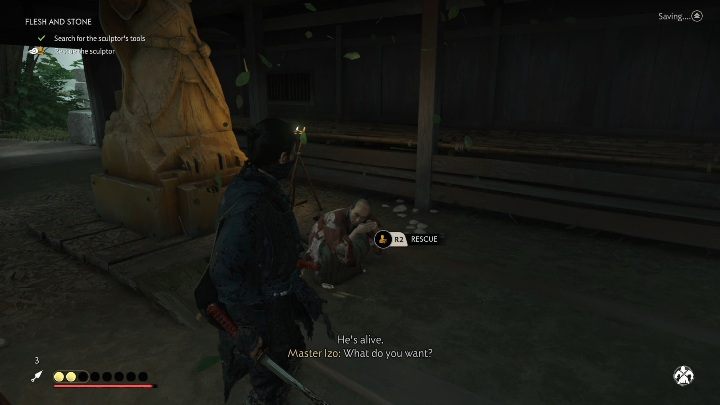 Po pokonaniu przeciwników wejdź do domu - Ghost of Tsushima: Ciało i kamień (Flesh and Stone) solucja - Ghost of Tsushima - poradnik do gry