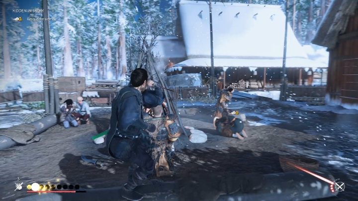 Twoim zadaniem jest zabicie wszystkich wrogów i uratowanie kobiety - Ghost of Tsushima: Ukryte w śniegu (Hidden in Snow) solucja - Ghost of Tsushima - poradnik do gry
