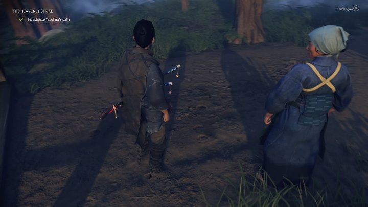 Wraz z kobietą udasz się w podróż wzdłuż śladów końskich kopyt - Ghost of Tsushima: Niebiański cios (The Heavenlhy Strike) solucja - Ghost of Tsushima - poradnik do gry