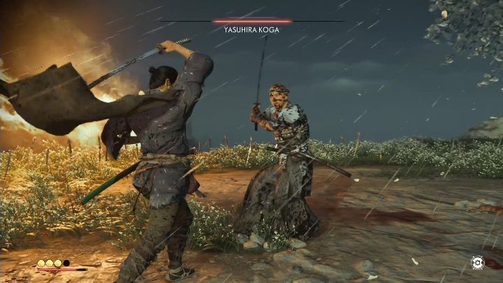 Na miejscu pokonasz grupę Mongołów, a ostatecznie stoczysz potyczkę z Yasuhira Koga - Ghost of Tsushima: Niebiański cios (The Heavenlhy Strike) solucja - Ghost of Tsushima - poradnik do gry
