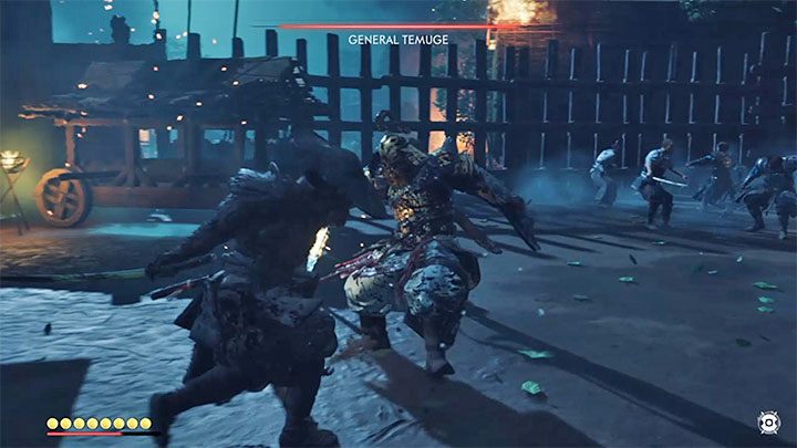 Po każdej udanej serii uników szukaj okazji do zaatakowania bossa - Ghost of Tsushima: Jak pokonać bossa Generał Temuge? - Ghost of Tsushima - poradnik do gry