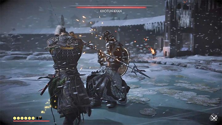 Chana najlepiej atakować gdy wyprowadza zwykłe lub niebieskie ataki - Ghost of Tsushima: Jak pokonać bossa Chan? - Ghost of Tsushima - poradnik do gry