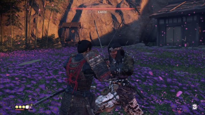 Kaede zaatakuje Cię, gdy dotrzesz do miejsca wskazanego na mapie - Ghost of Tsushima: Jak pokonać bossa Kaede? - Ghost of Tsushima - poradnik do gry