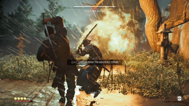 Dobrym pomysłem jest również nie dawanie mu żadnej chwili na odpoczynek - Ghost of Tsushima: Jak pokonać bossa Yasuhira Koga? - Ghost of Tsushima - poradnik do gry