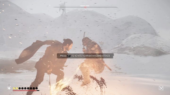 Jeśli naładujesz w pełni hart ducha, przed dotarciem na bossa możesz użyć - Tańca Gniewu - Ghost of Tsushima: Jak pokonać bossa Bettomaru? - Ghost of Tsushima - poradnik do gry