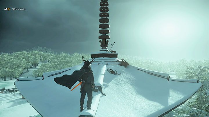Przedmiot kosmetyczny znajdziesz na dachu świątyni - Ghost of Tsushima: Jak zdobyć trofeum Cosplayer klanu Cooper? - Ghost of Tsushima - poradnik do gry