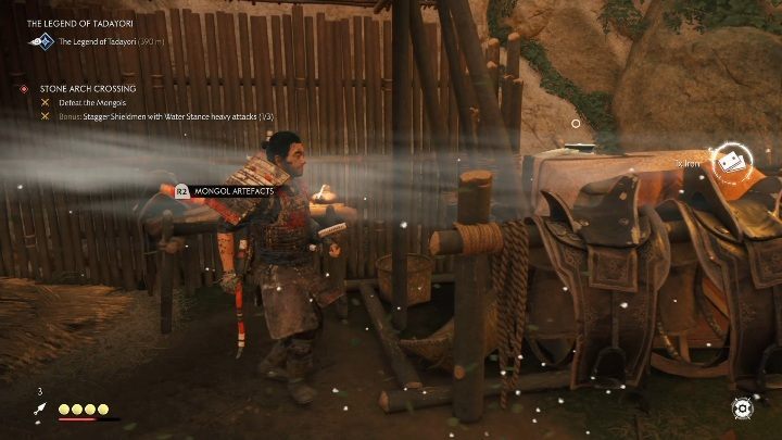 Ten mongolski artefakt znajdziesz wśród wielu różnych siodeł - Ghost of Tsushima: Mongolskie artefakty - Ghost of Tsushima - poradnik do gry