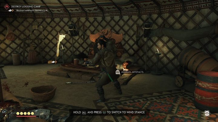 Obiekt ten znajdziesz na ołtarzu, w namiocie przywódcy - Ghost of Tsushima: Mongolskie artefakty - Ghost of Tsushima - poradnik do gry