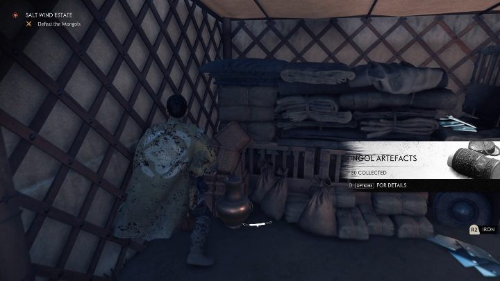 Ten mongolski artefakt znajdziesz w prowizorycznym namiocie, wśród materiałów - Ghost of Tsushima: Mongolskie artefakty - Ghost of Tsushima - poradnik do gry
