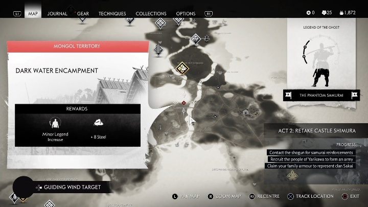 Lokacja: Obozowisko Mrocznej Wody - Ghost of Tsushima: Mongolskie artefakty - Ghost of Tsushima - poradnik do gry