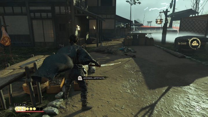 Ten przedmiot znajdziesz powieszony na jednym z namiotów - Ghost of Tsushima: Mongolskie artefakty - Ghost of Tsushima - poradnik do gry