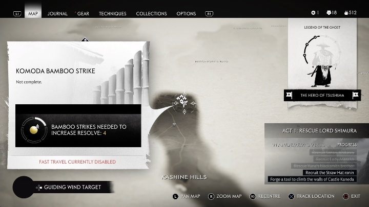 Lokacja: Wzgórza Kashine (Kashine Hills) - Ghost of Tsushima: Izuhara - stojaki bambusowe, sekrety, znajdźki - Ghost of Tsushima - poradnik do gry