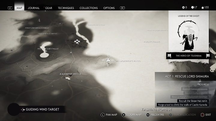 Lokacja: Przełęcz Wędrowca (wanderes Pass) - Ghost of Tsushima: Izuhara - stojaki bambusowe, sekrety, znajdźki - Ghost of Tsushima - poradnik do gry