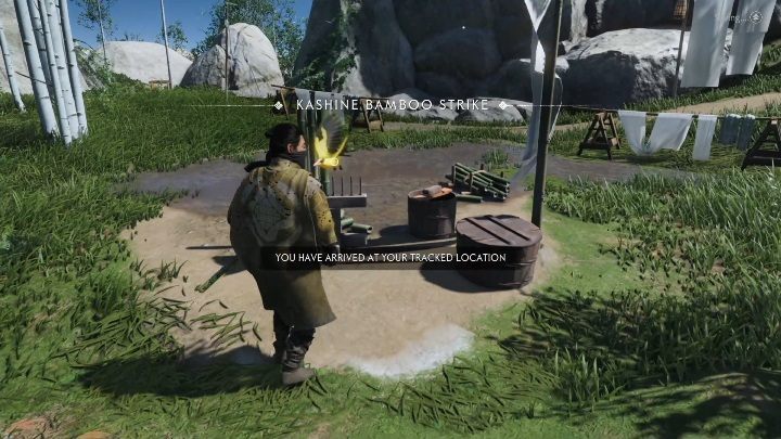 Ten stojak bambusowy znajdziesz na jednej z gór, zaraz obok jeziora - Ghost of Tsushima: Izuhara - stojaki bambusowe, sekrety, znajdźki - Ghost of Tsushima - poradnik do gry