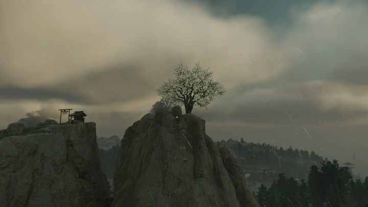 Droga do tej kapliczki prowadzi przez podpalone tereny - Ghost of Tsushima: Izuhara - kapliczki Shinoto, sekrety, znajdźki - Ghost of Tsushima - poradnik do gry