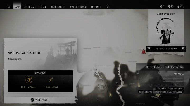 Lokacja: Sklepienie starego drwala (Old Woodsmans Canopy) - Ghost of Tsushima: Izuhara - kapliczki Shinoto, sekrety, znajdźki - Ghost of Tsushima - poradnik do gry