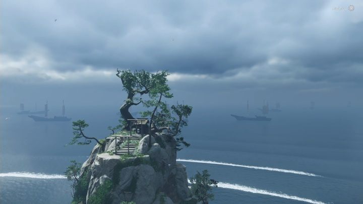 Aby dotrzeć do tej kapliczki potrzebujesz Linki z Hakiem, zdobędziesz ją wykonują zadanie główna - Żelazny Hak - Ghost of Tsushima: Izuhara - kapliczki Shinoto, sekrety, znajdźki - Ghost of Tsushima - poradnik do gry