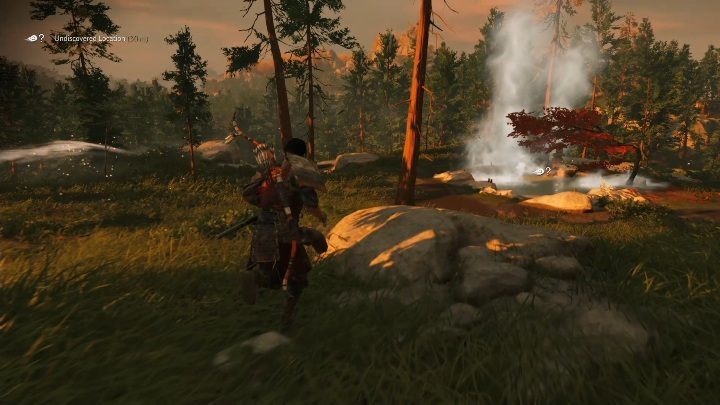 To gorące źródło znajdziesz na zboczu góry - Ghost of Tsushima: Izuhara - gorące źródła, sekrety, znajdźki - Ghost of Tsushima - poradnik do gry