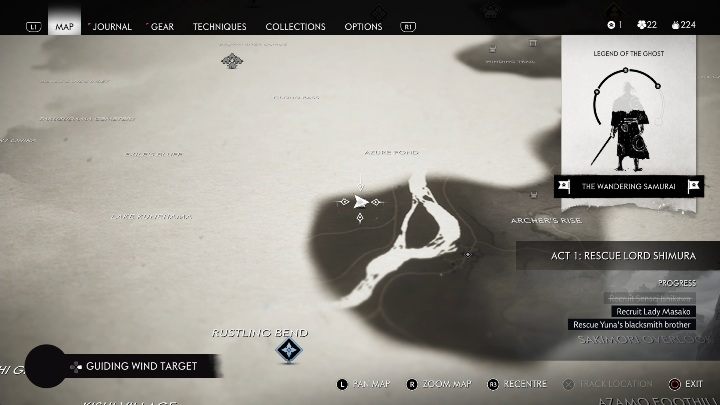 Lokacja: Lazurowy staw (Azure Pond) - Ghost of Tsushima: Izuhara - gorące źródła, sekrety, znajdźki - Ghost of Tsushima - poradnik do gry